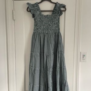 Hill House Green Gingham Nap Dress Size Small